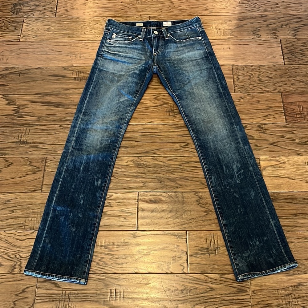 AG Adriano Goldschmied Women's Straight Leg Jeans - Blue